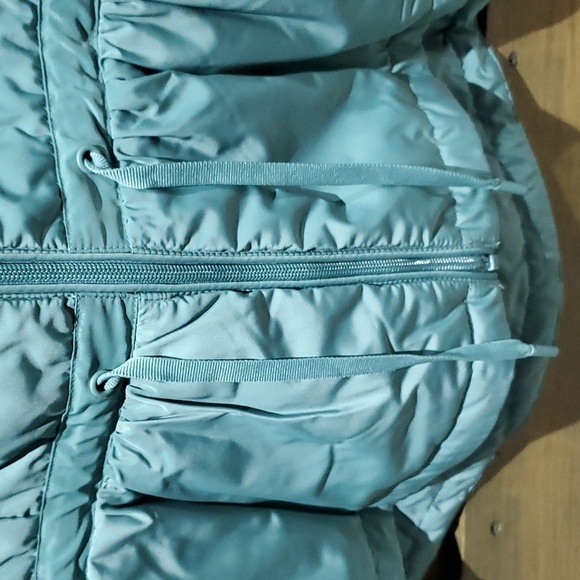 WOMENS ZUDA PEPLUM PUFFER SHORT COAT SIZE MEDIUM - Picture 4 of 8